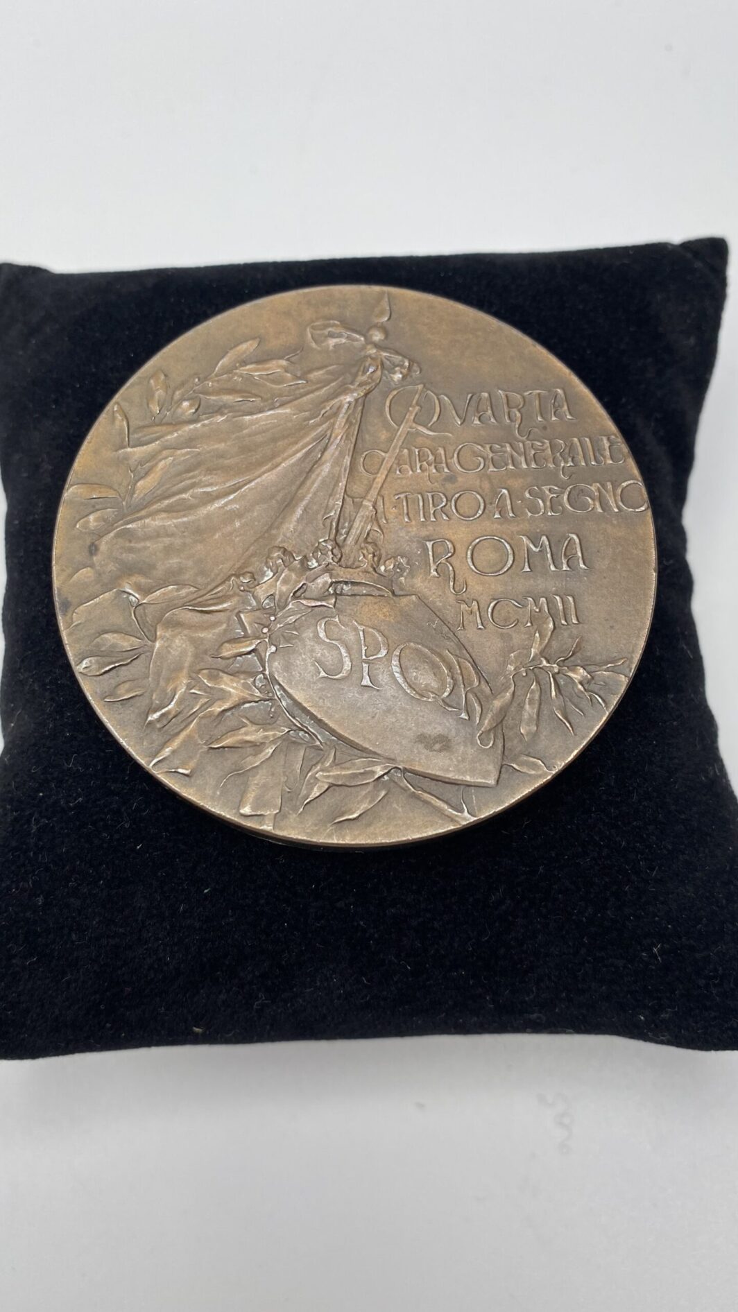 MEDAGLIA ‘’IV GARA DI TIRO A SEGNO’’ ROMA, ANNO 1902