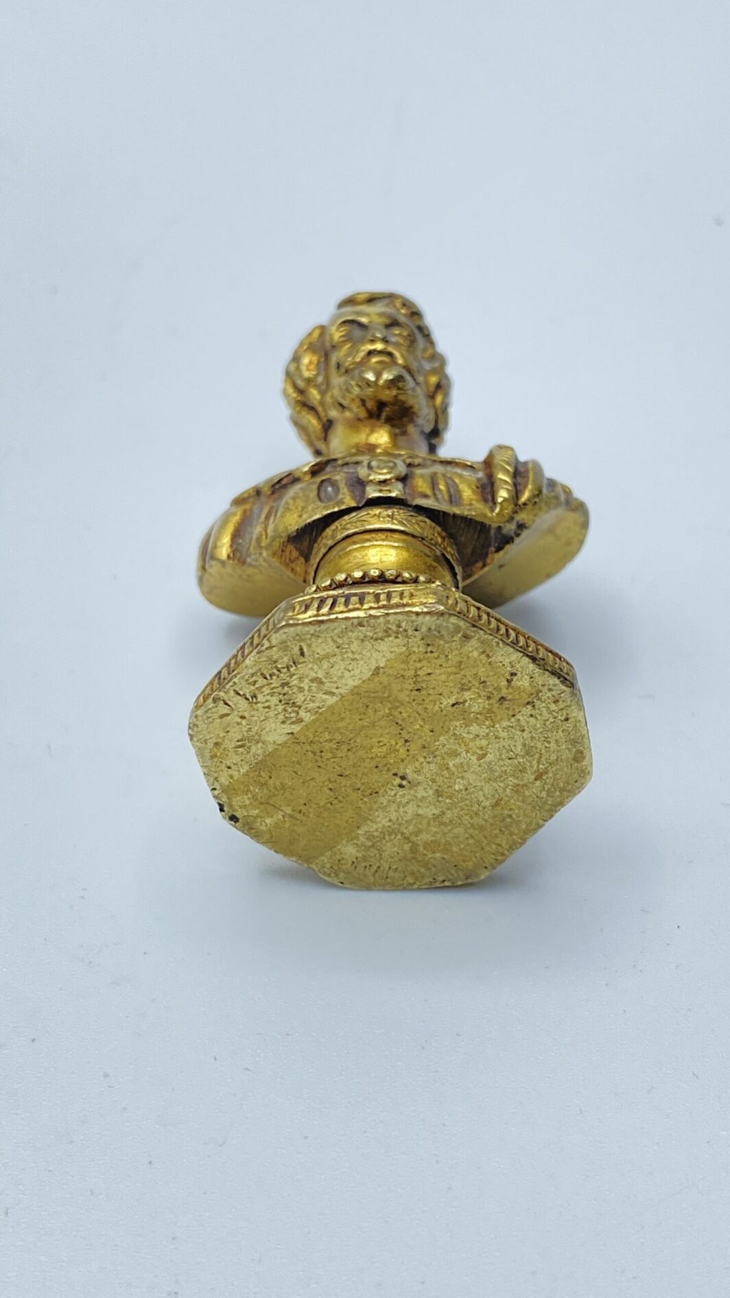 MINIATURA DI MEZZOBUSTO IN BRONZO DORATO XIX sec. - immagine 9
