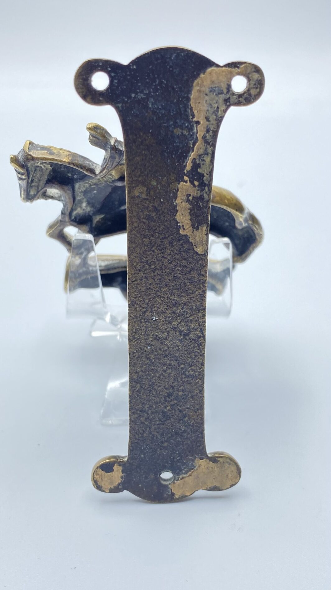 BATACCHIO IN BRONZO DORATO, CON GEOFFREY CHAUCER. XIX sec. - immagine 6