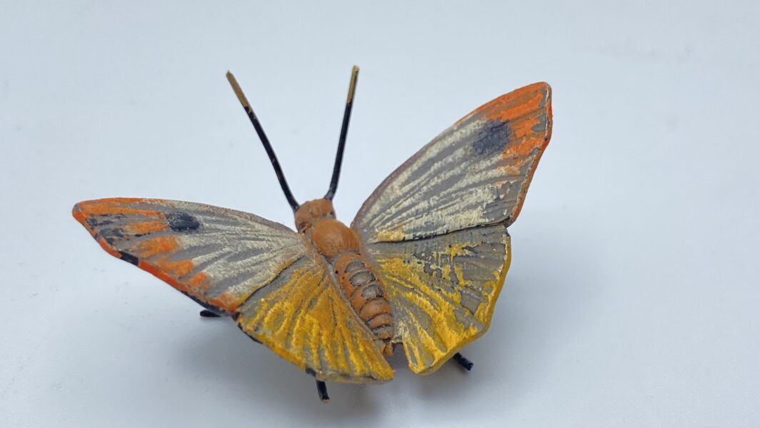 FARFALLA IN BRONZO, FONDERIA ‘’BERGMANN’’ XIXsec. - immagine 2