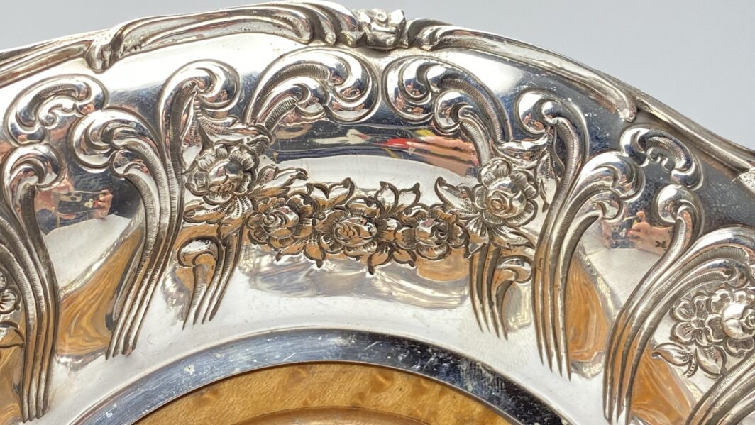 RARISSIMI SOTTOBOTTIGLIA IN ARGENTO E RADICA, ANNO 1825 - immagine 9