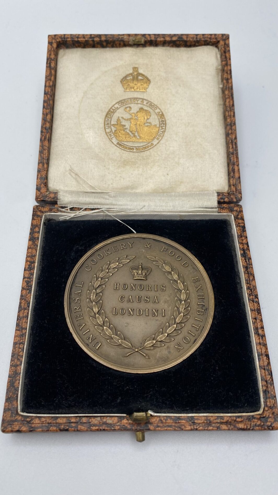 MEDAGLIA IN BRONZO, PREMIO DI CUCINA, CON ASTUCCIO ORIGINALE