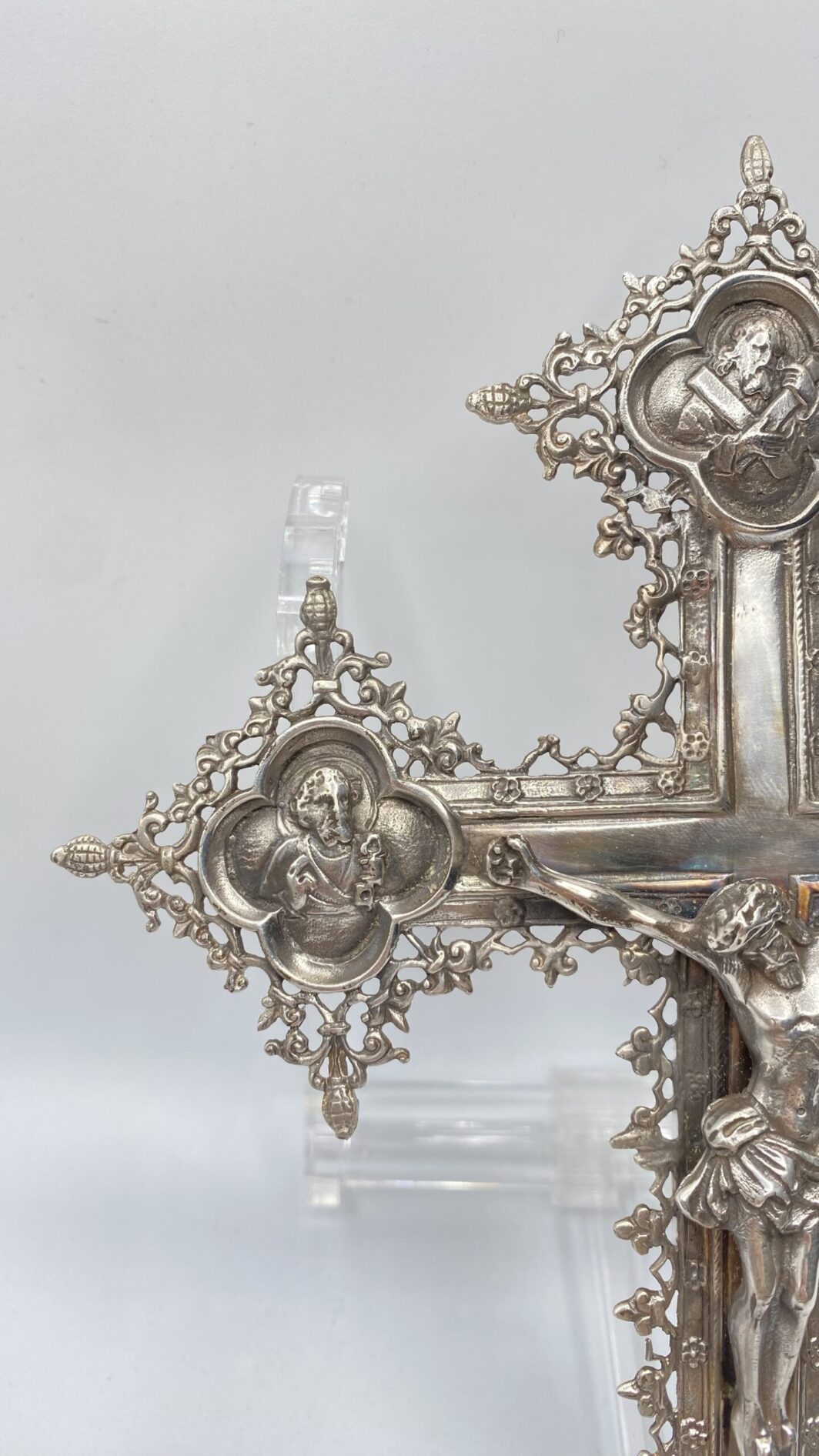 CROCEFISSO IN ARGENTO. ITALIA XX sec. - immagine 6