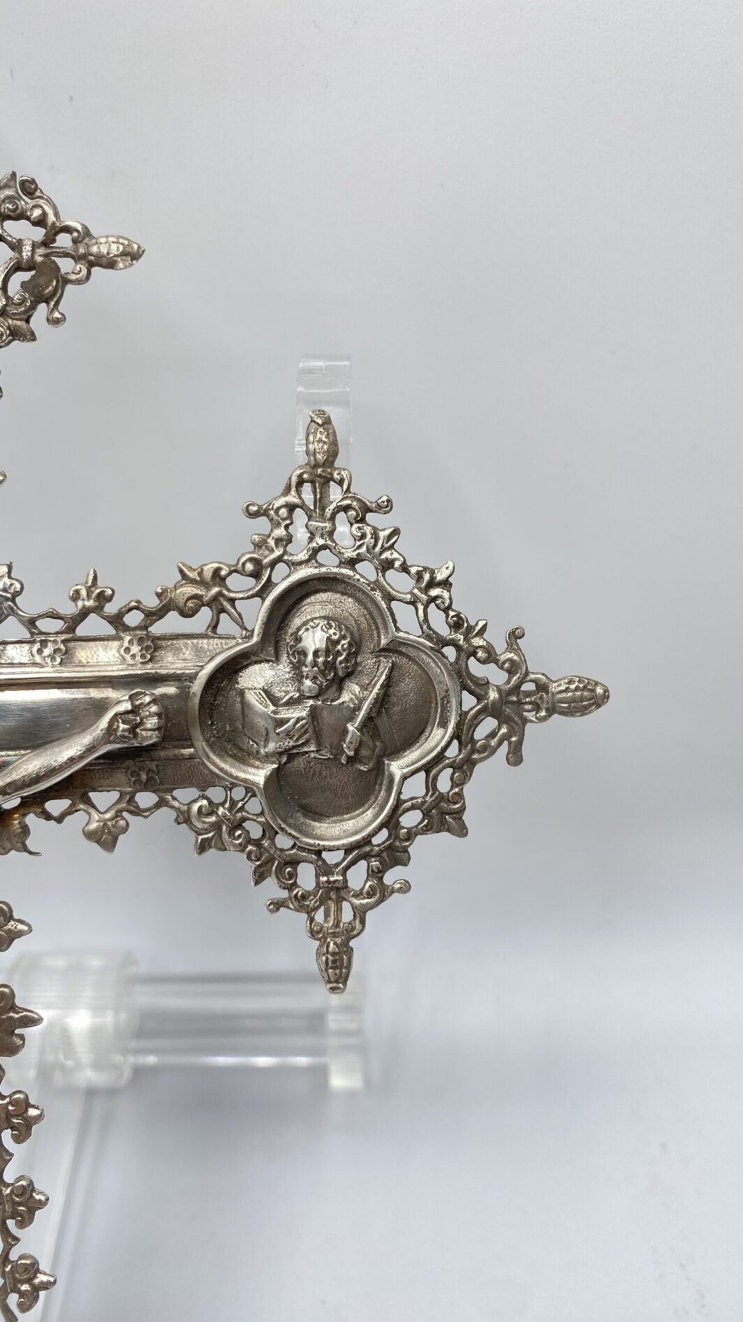 CROCEFISSO IN ARGENTO. ITALIA XX sec. - immagine 5