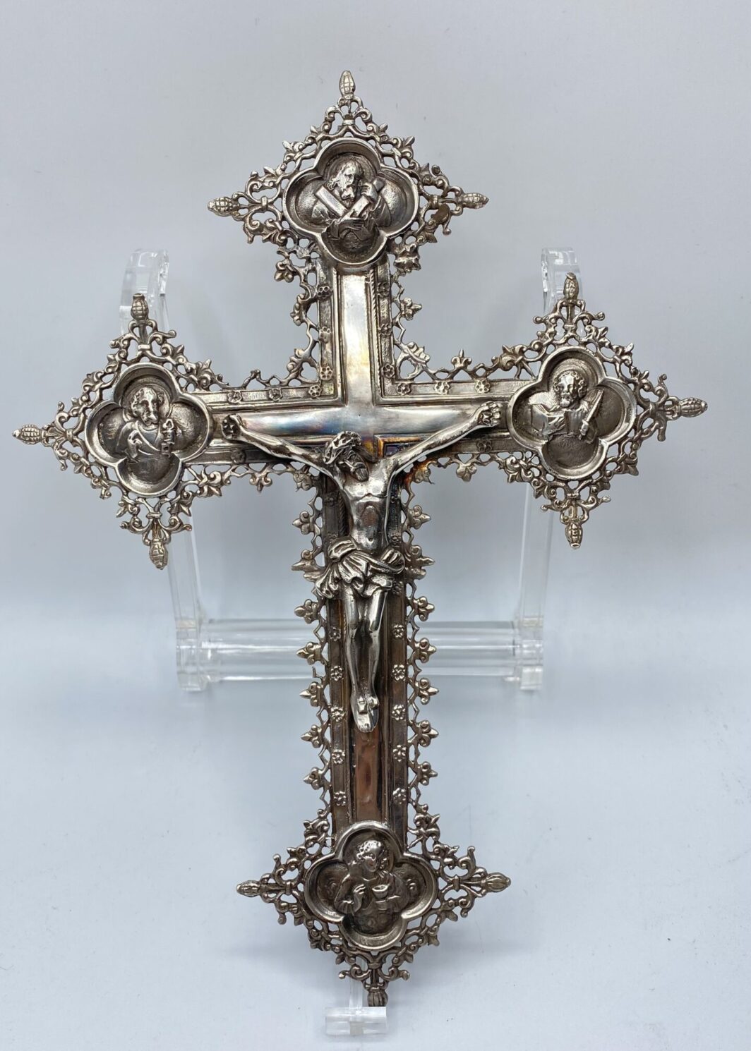 CROCEFISSO IN ARGENTO. ITALIA XX sec.