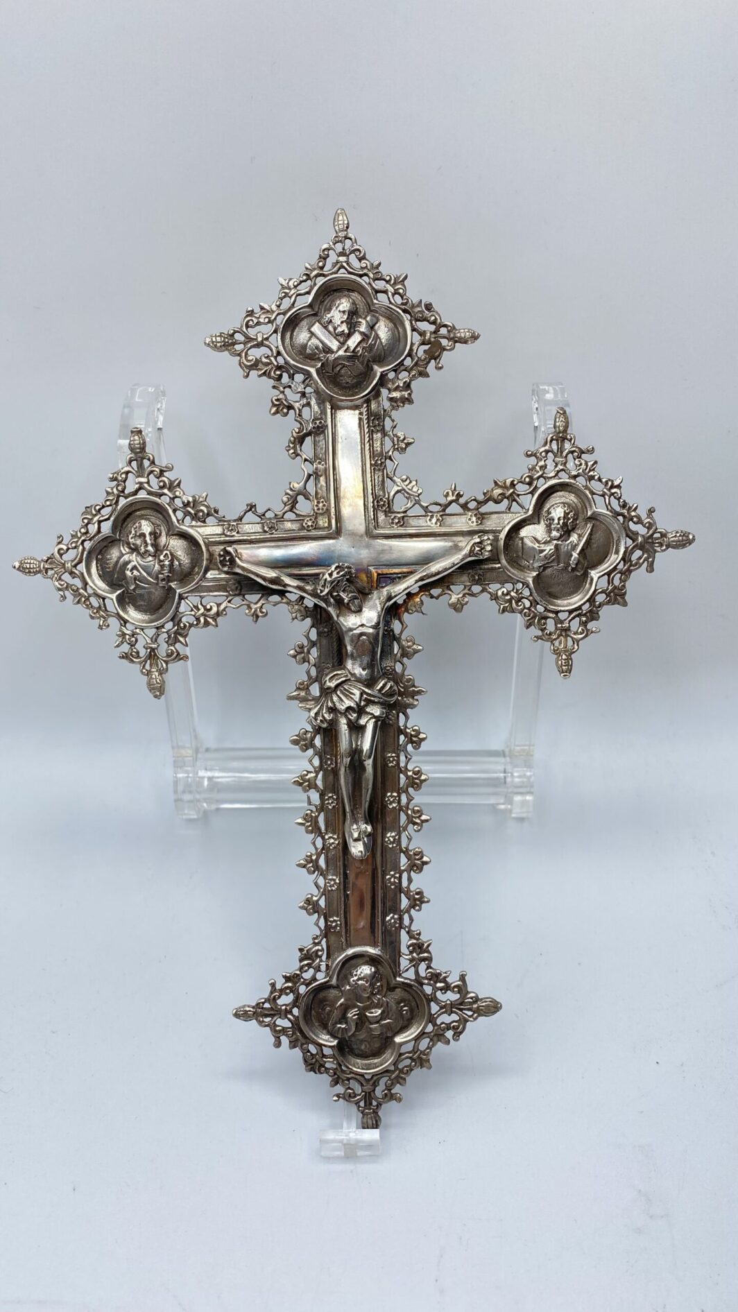 CROCEFISSO IN ARGENTO. ITALIA XX sec.
