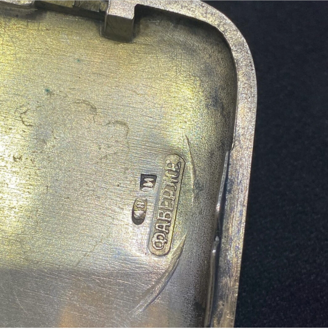 PORTASIGARETTE ARGENTO FIRMATO FABERGE XXsec. - immagine 3