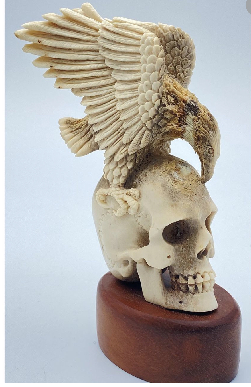 SCULTURA IN OSSO ‘’VANITAS’’ XIX sec.