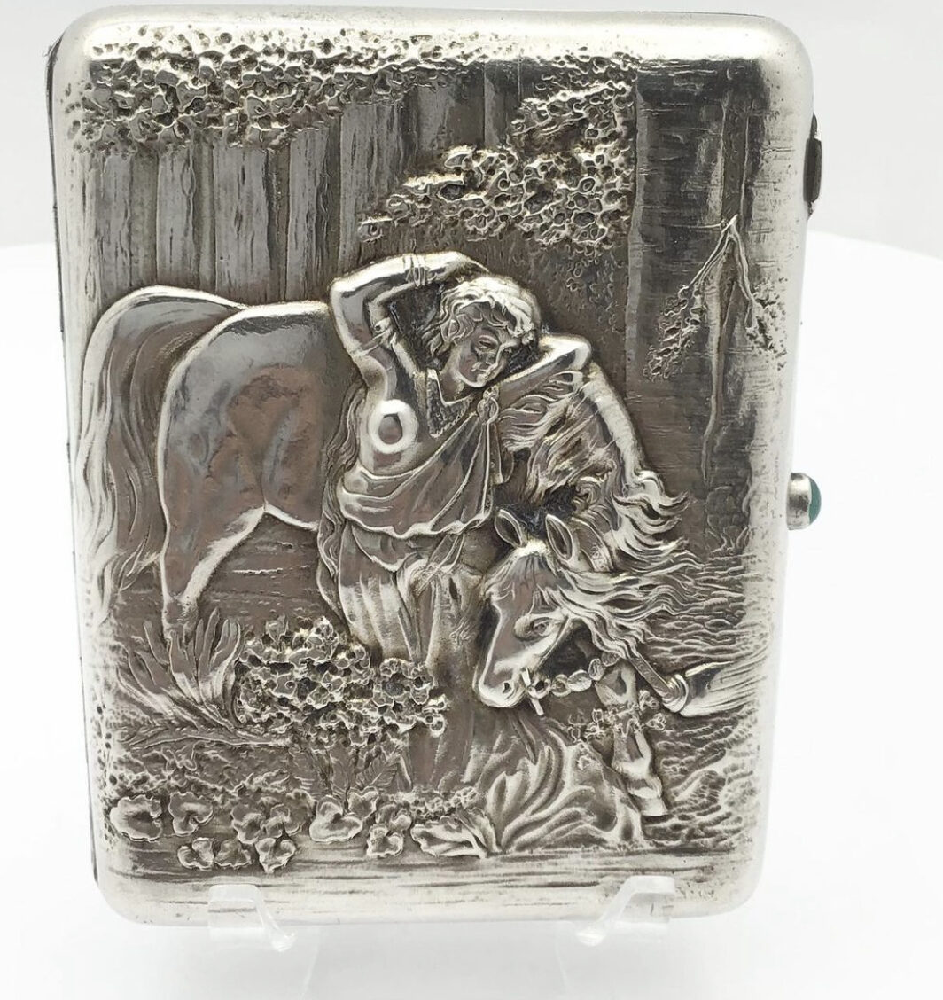 PORTASIGARETTE IN ARGENTO. RUSSIA XIX sec.