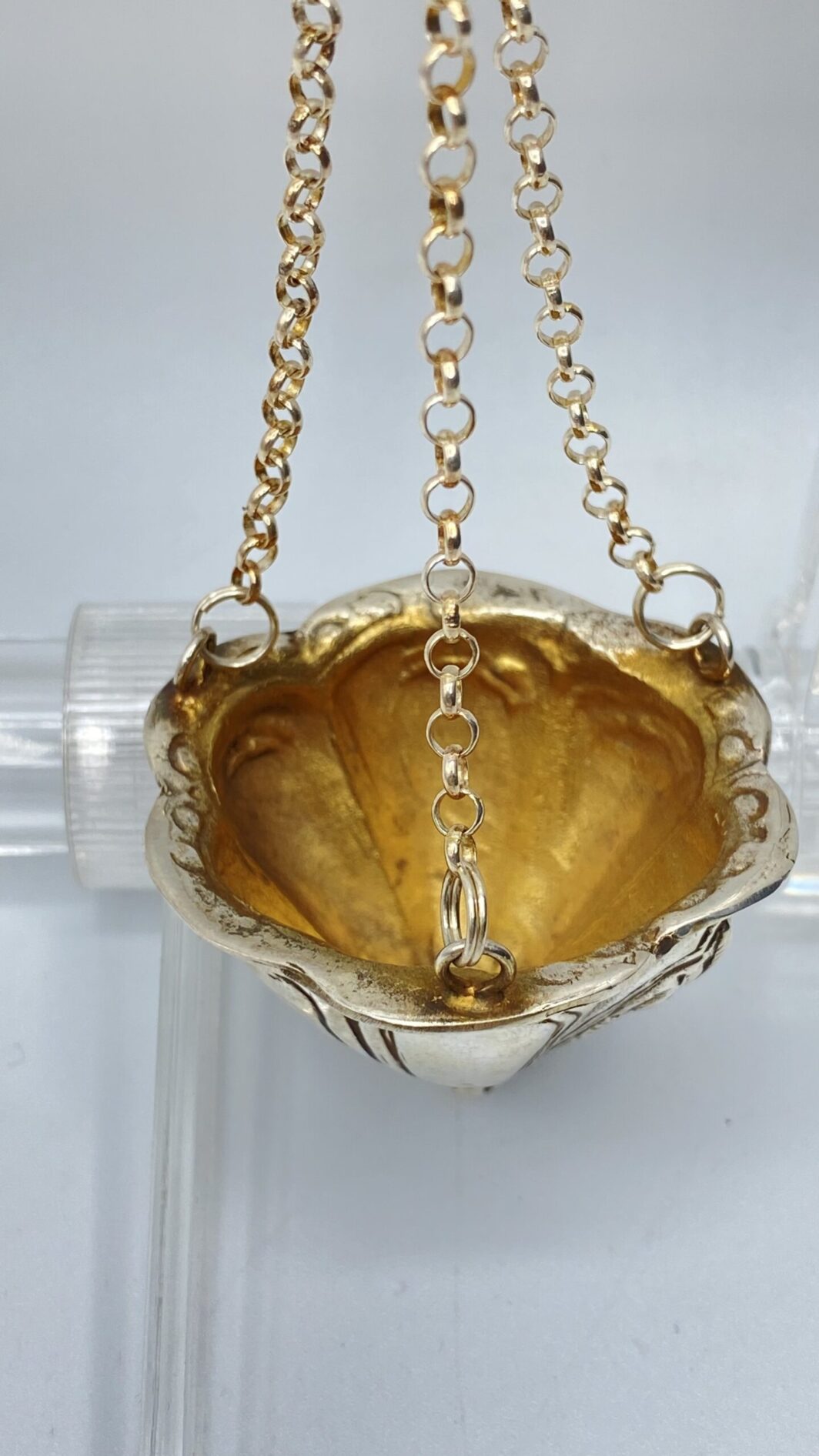 ANGELO CON ACQUASANTIERA IN ARGENTO XX sec. - immagine 8