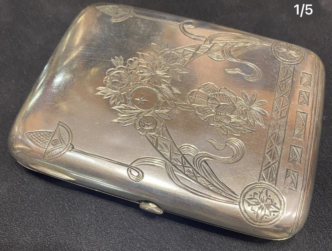 PORTASIGARETTE ARGENTO FIRMATO FABERGE XXsec. - immagine 5