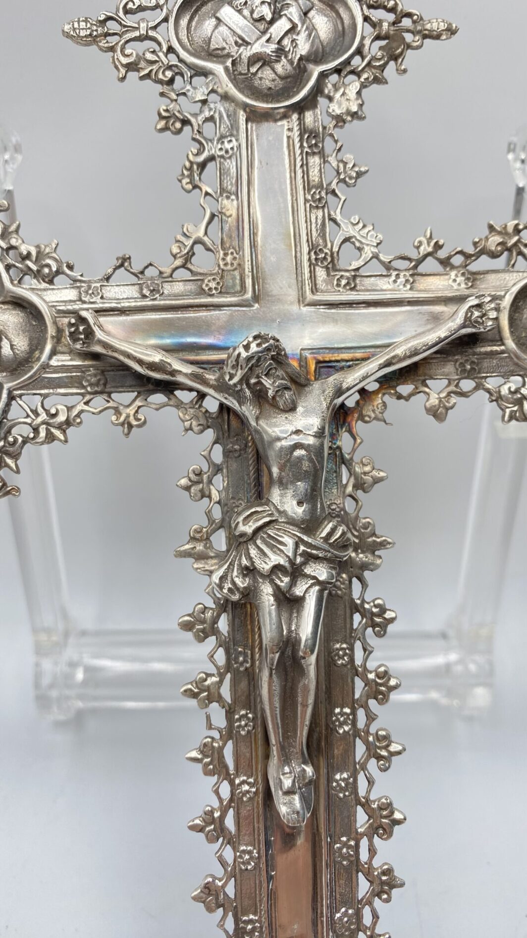 CROCEFISSO IN ARGENTO. ITALIA XX sec. - immagine 8