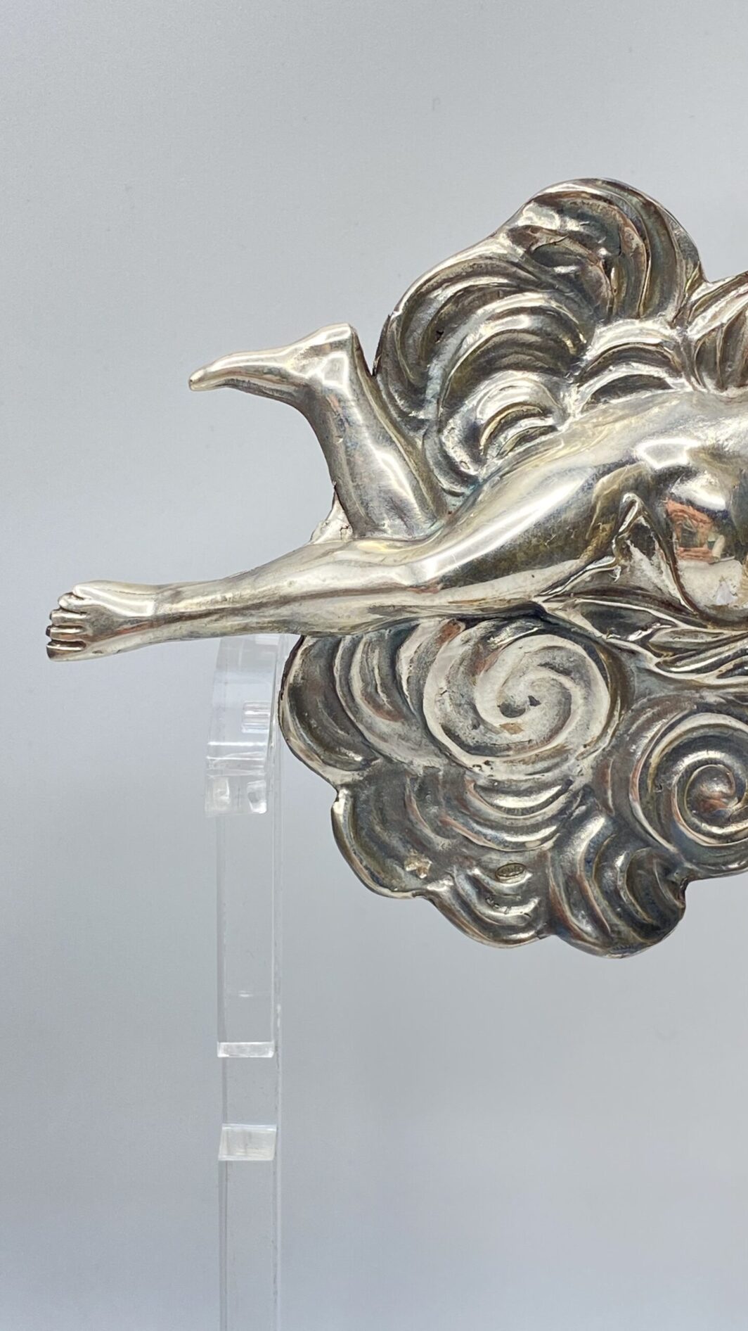 ANGELO CON ACQUASANTIERA IN ARGENTO XX sec. - immagine 7