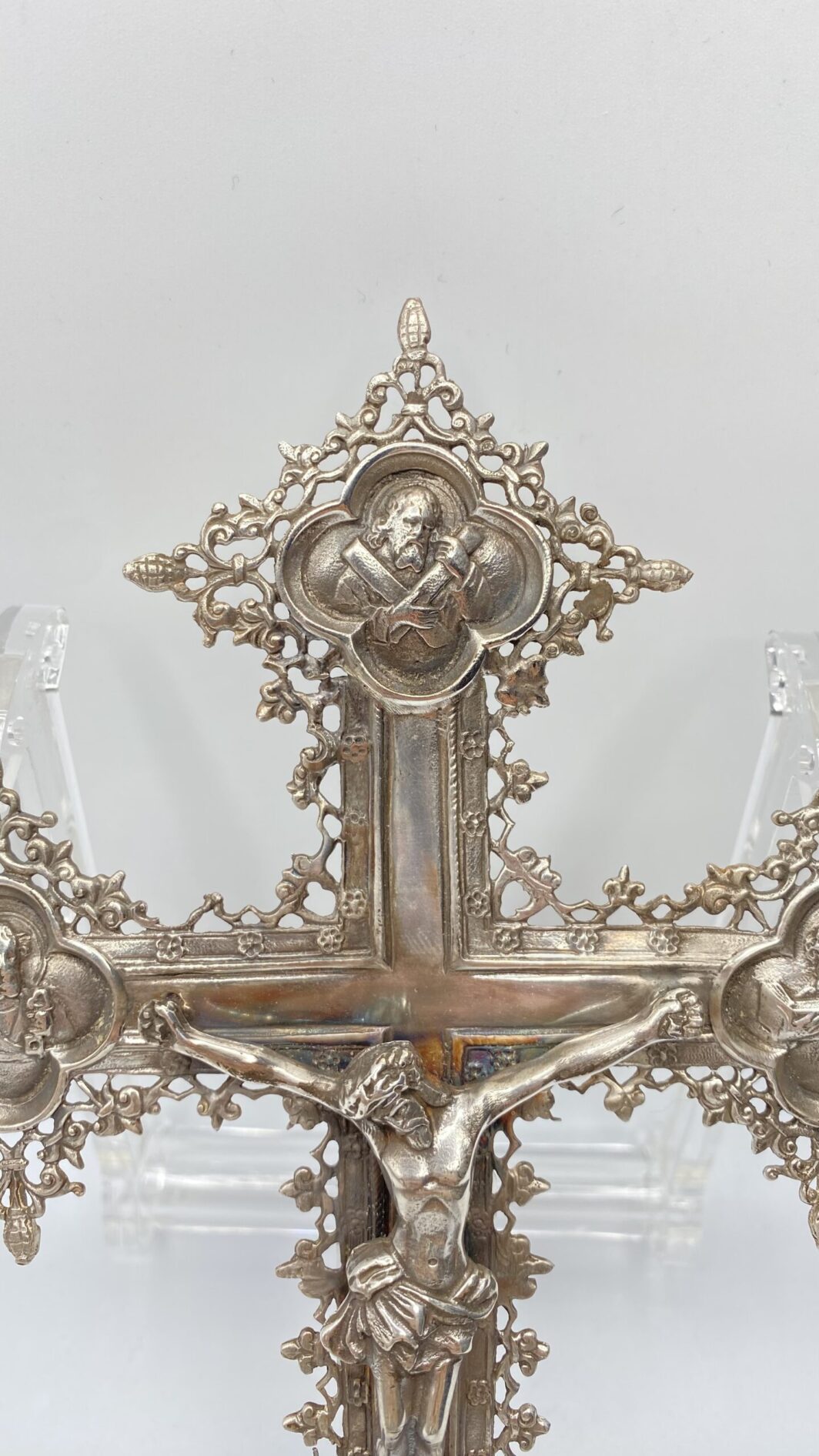CROCEFISSO IN ARGENTO. ITALIA XX sec. - immagine 7