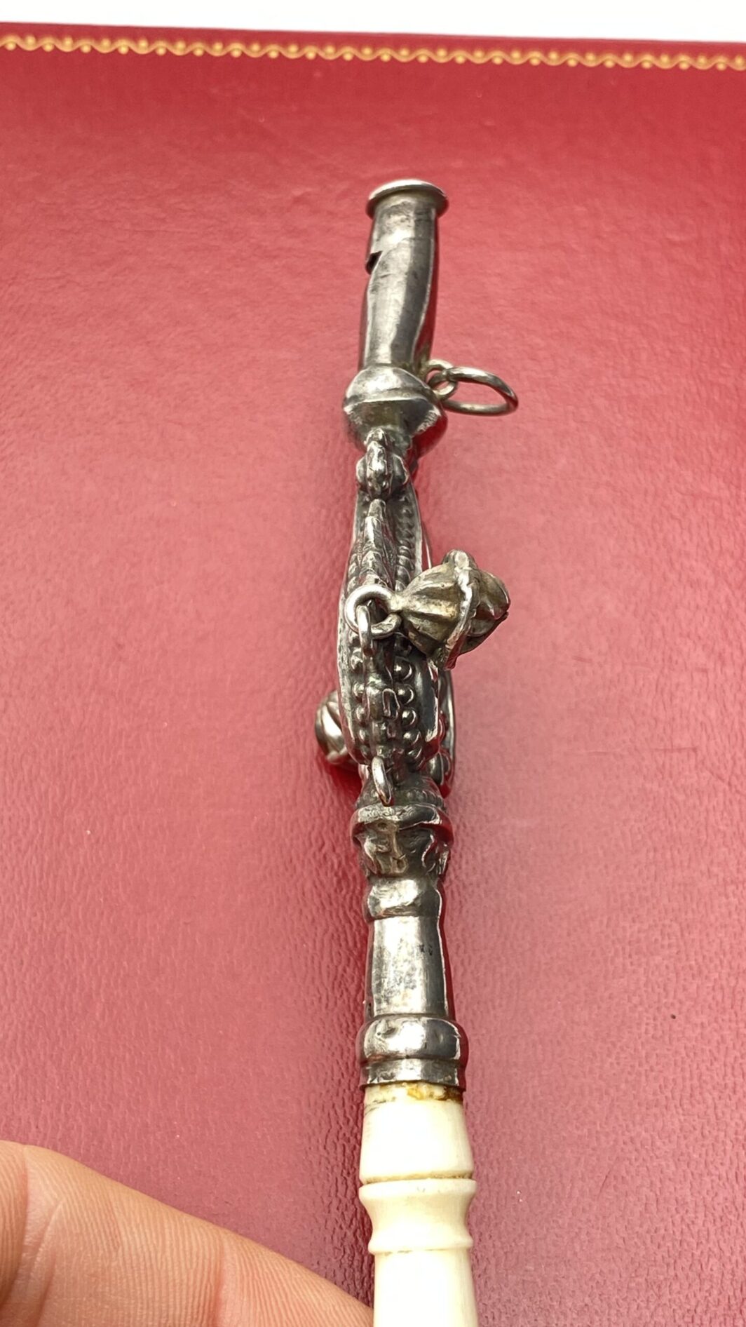 ARGENTO XVIII SECOLO. BABY RATTLE. - immagine 9