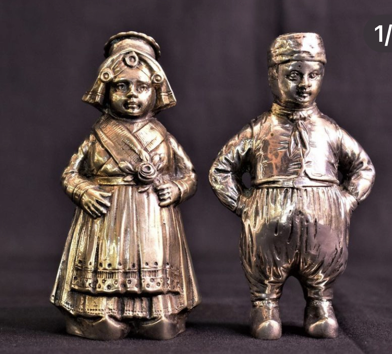 SALE E PEPE IN ARGENTO‘’LUI e LEI’’. OLANDA, PRIMA METÀ DEL XIX sec. - immagine 3