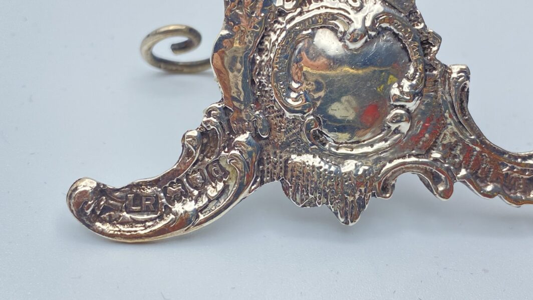 2 PORTAMENU IN ARGENTO. LONDRA 1899 - immagine 5