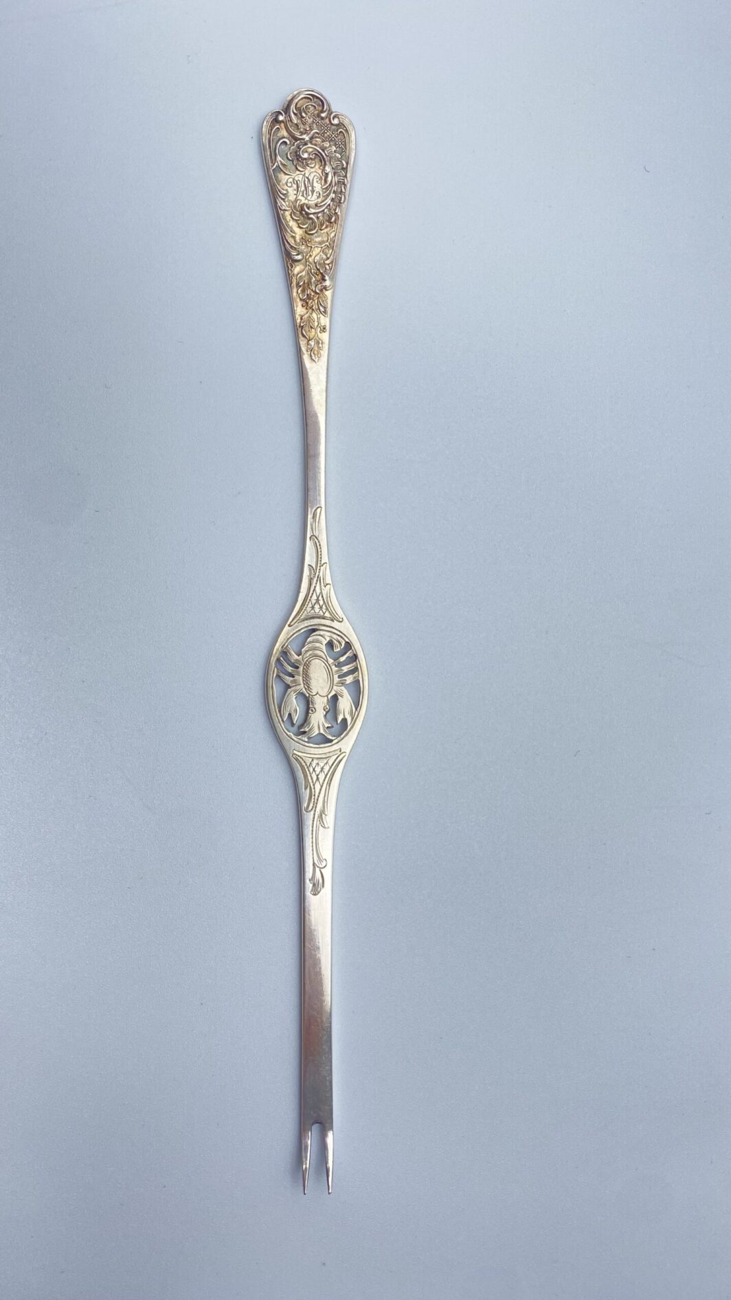 POSATA PER CROSTACEI IN ARGENTO. FRANCIA XIX sec.