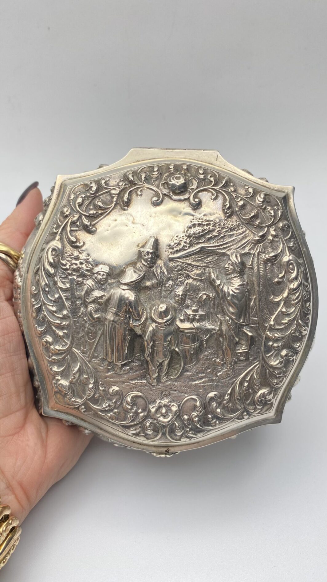 PORTAGIOIE IN ARGENTO. OLANDA, ANNO 1814 - immagine 7