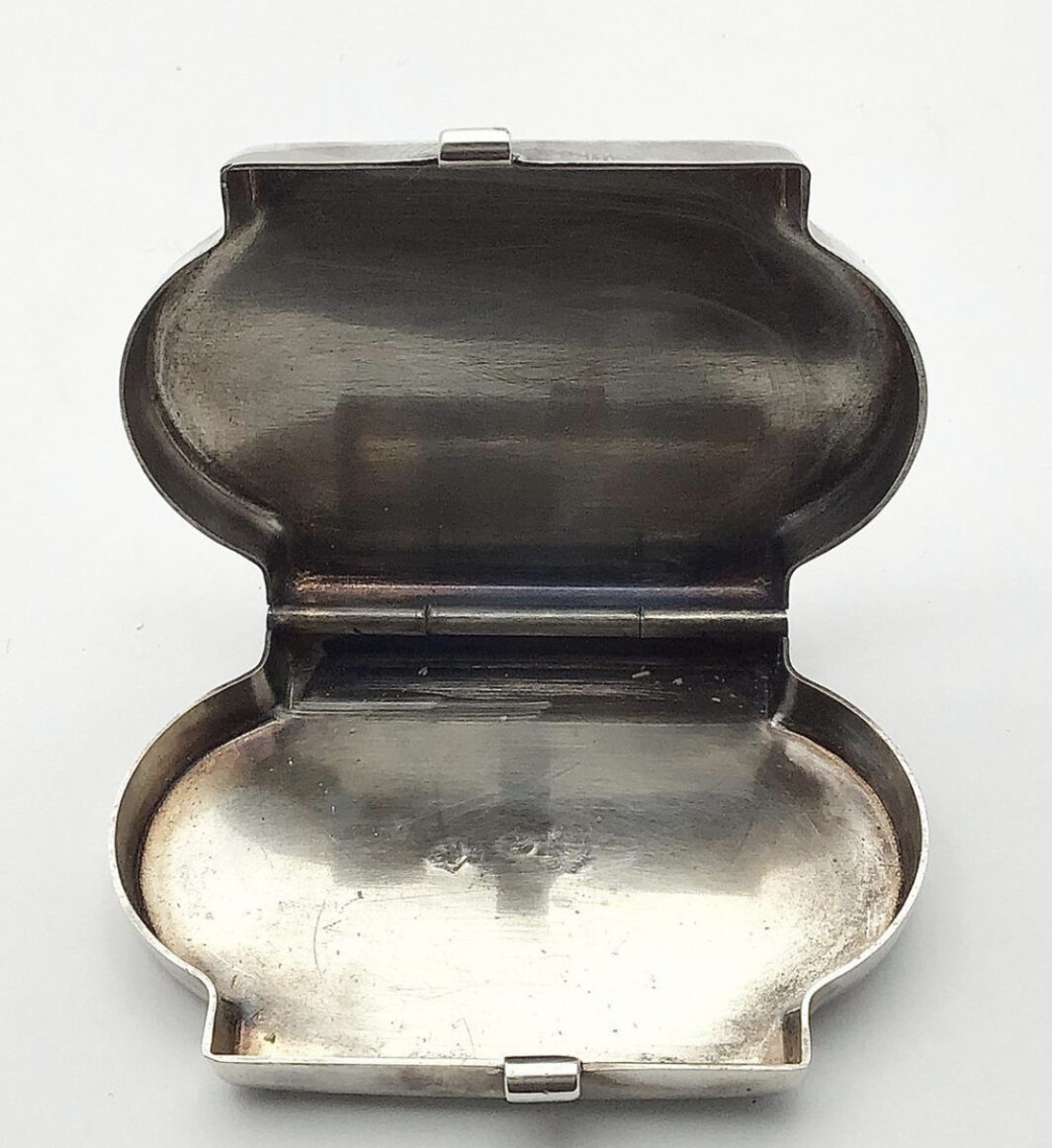 SCATOLA PORTA BON BON IN ARGENTO XX sec. - immagine 3