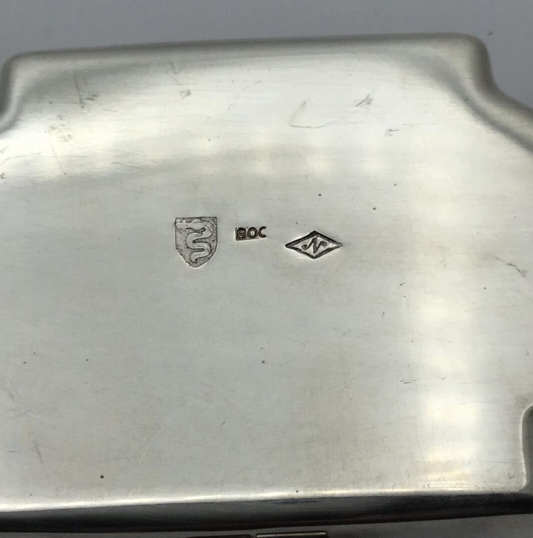 SCATOLA PORTA BON BON IN ARGENTO XX sec. - immagine 5