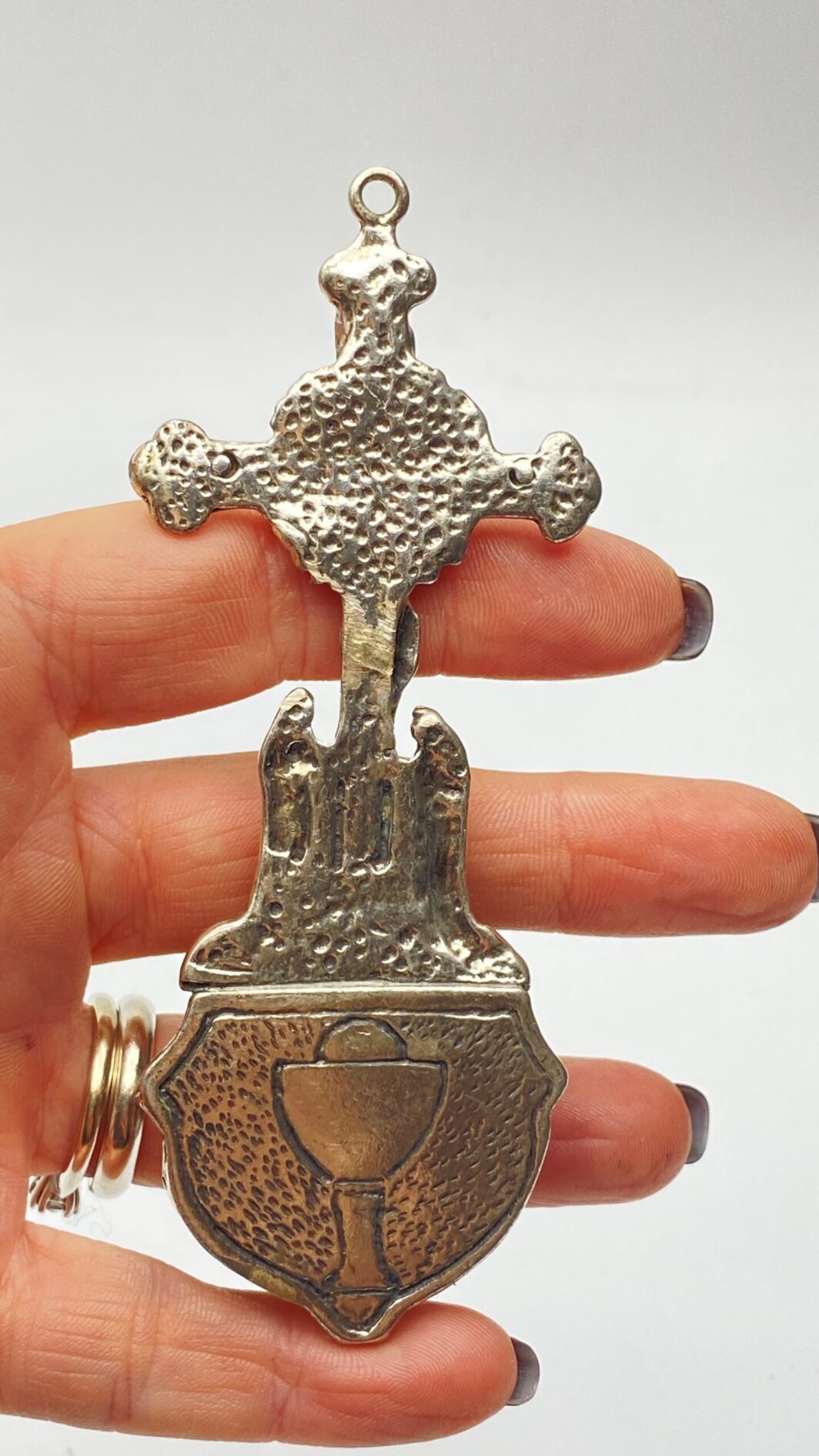 ACQUASANTIERA IN ARGENTO. XX sec. - immagine 5