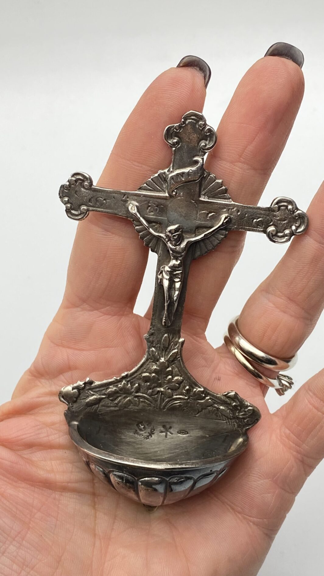 ACQUASANTIERA IN ARGENTO. XX sec. - immagine 6
