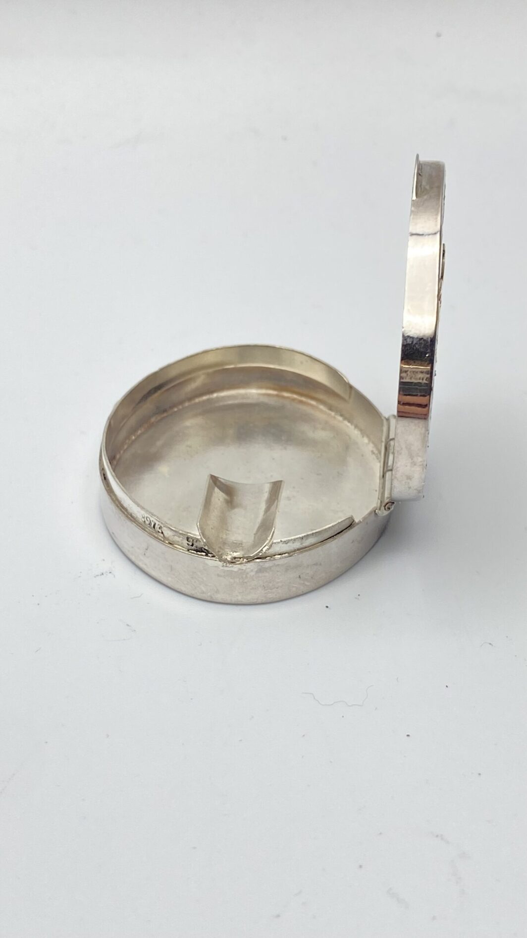 POSACENERE DA TASCA/BORSETTA IN ARGENTO E ORO. VINTAGE XX sec. - immagine 6