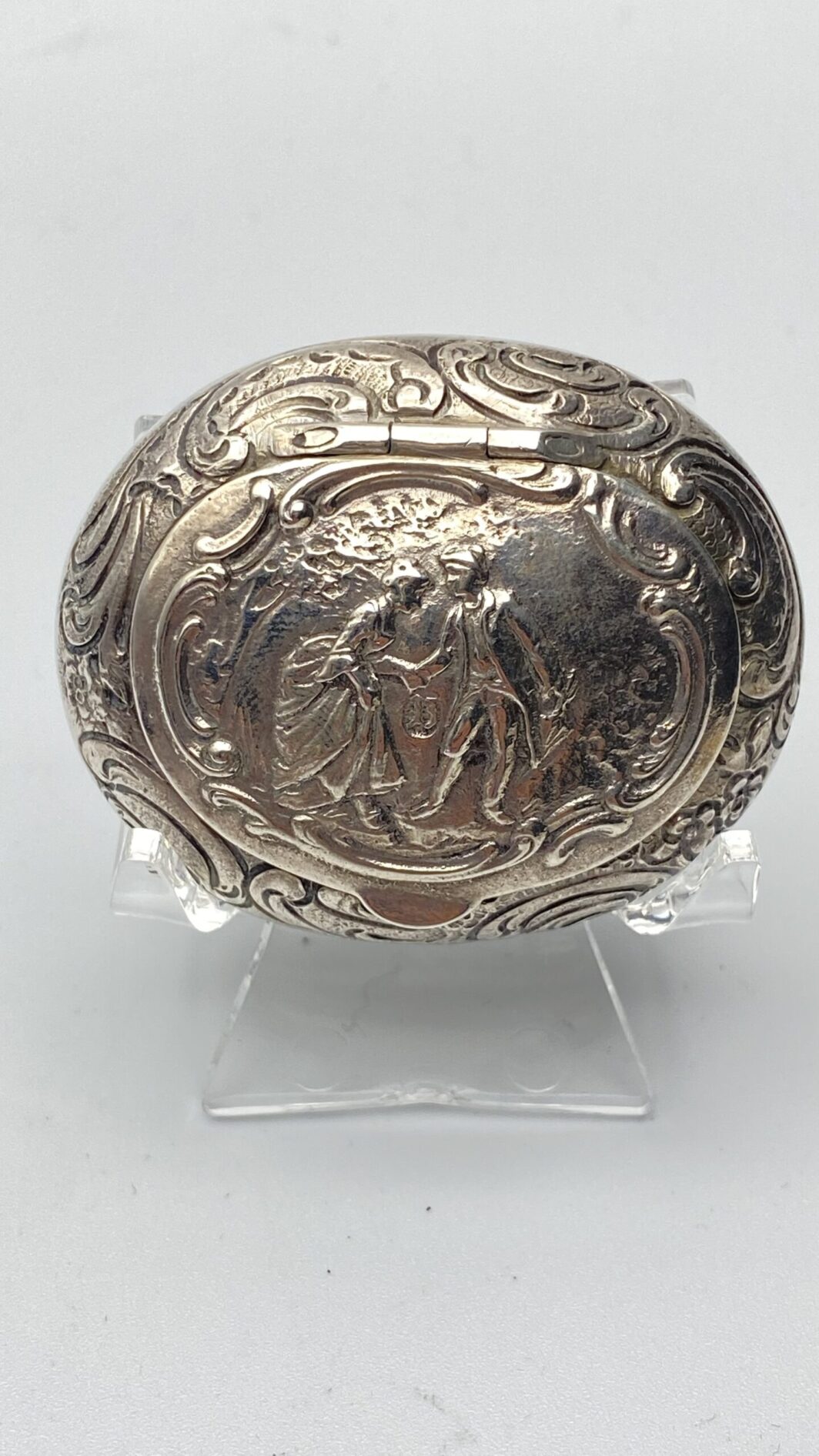 SNUFF BOX O PORTA BONBON IN ARGENTO. AUSTRIA UNGHERIA, INIZI XIX sec. - immagine 2