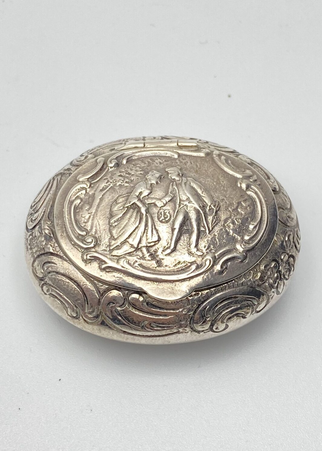 SNUFF BOX O PORTA BONBON IN ARGENTO. AUSTRIA UNGHERIA, INIZI XIX sec.
