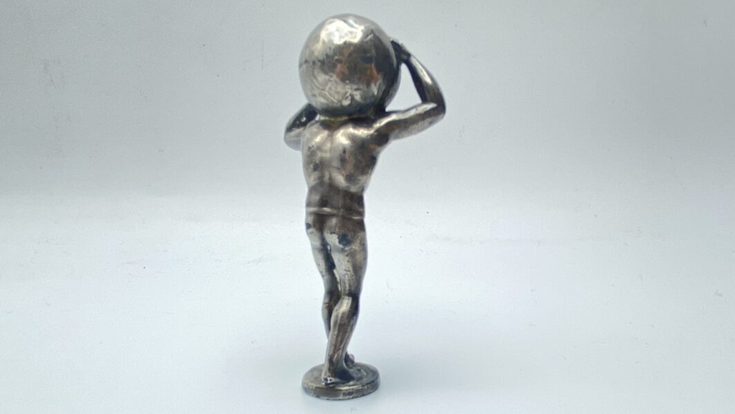 SIGILLO IN BRONZO ARGENTATO. XIXsec. - immagine 7