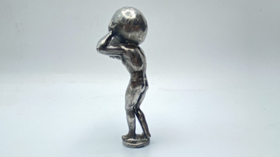 SIGILLO IN BRONZO ARGENTATO. XIXsec. - immagine 6
