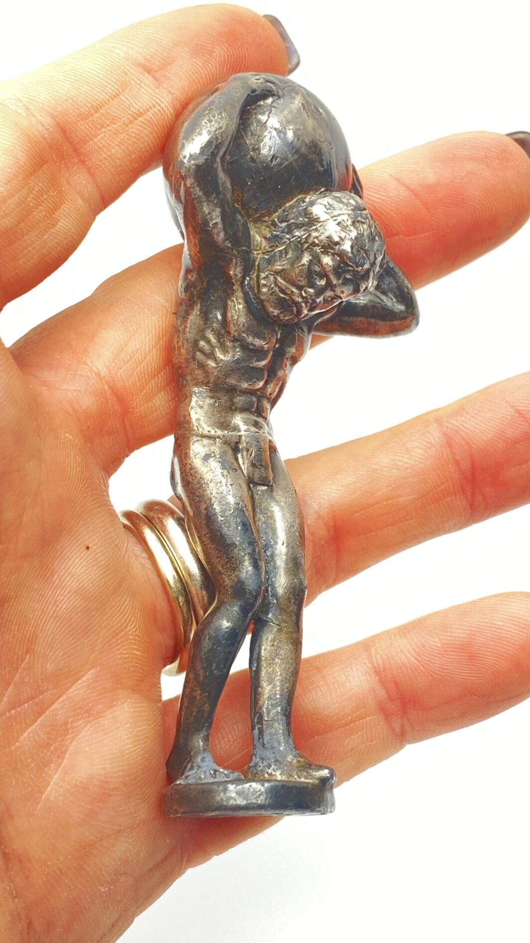 SIGILLO IN BRONZO ARGENTATO. XIXsec. - immagine 2
