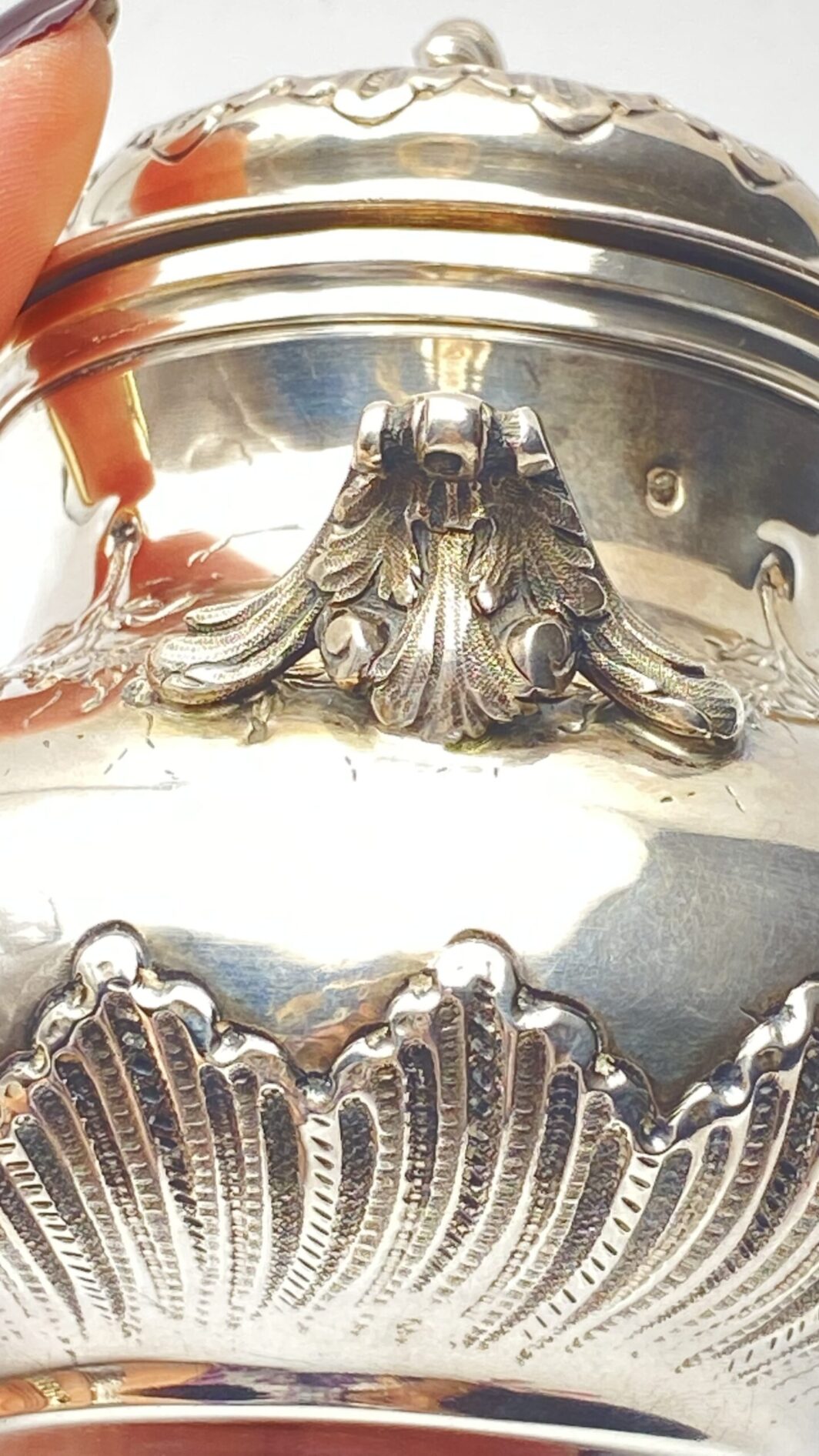 ZUCCHERIERA IN ARGENTO. FRANCIA 1860 CIRCA. - immagine 5