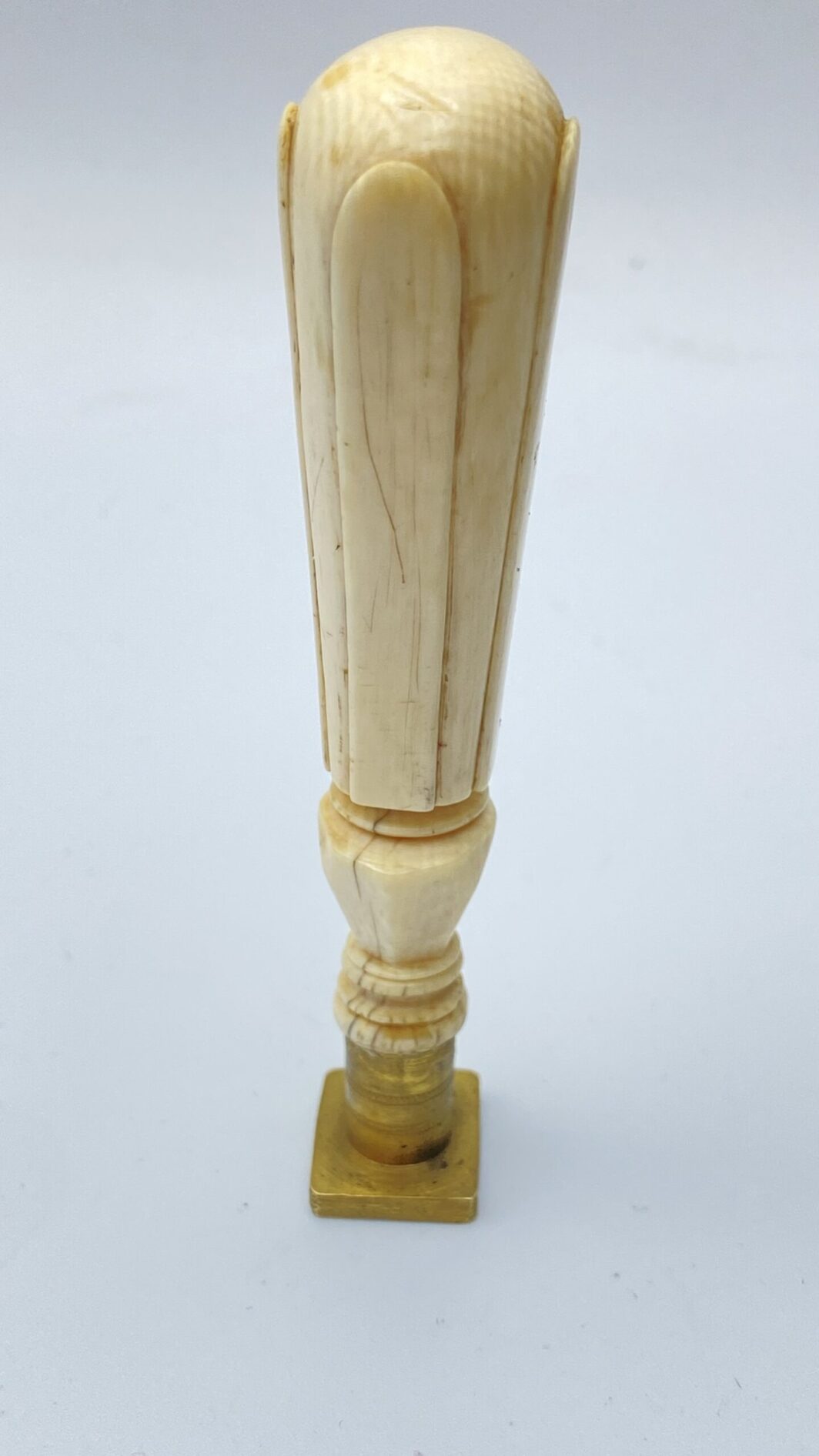 SIGILLO NAPOLEONE III. MATERIALE ORGANICO PREGIATO E BRONZO DORATO. XIX sec. - immagine 6