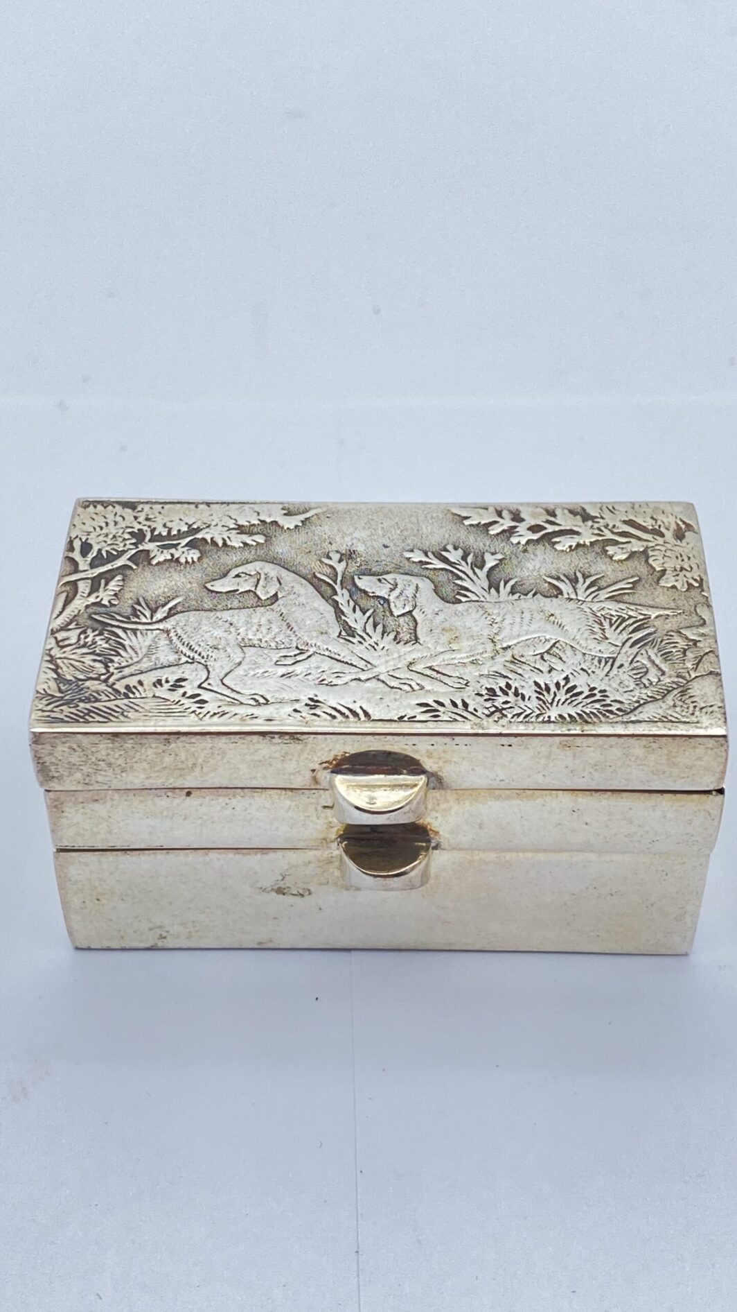 TABACCHIERA DOPPIOFONDO IN ARGENTO. XX sec. - immagine 3
