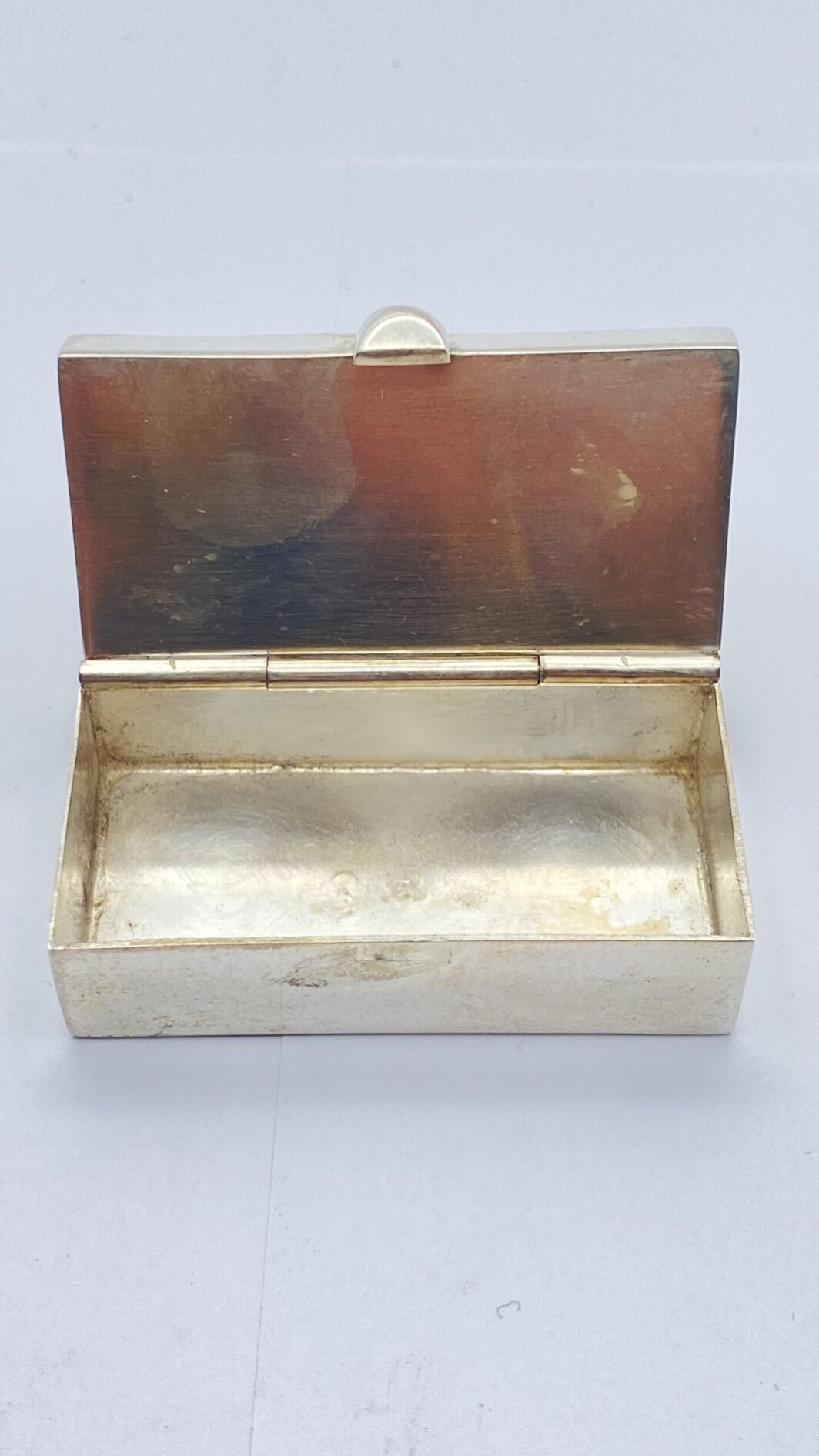TABACCHIERA DOPPIOFONDO IN ARGENTO. XX sec. - immagine 6