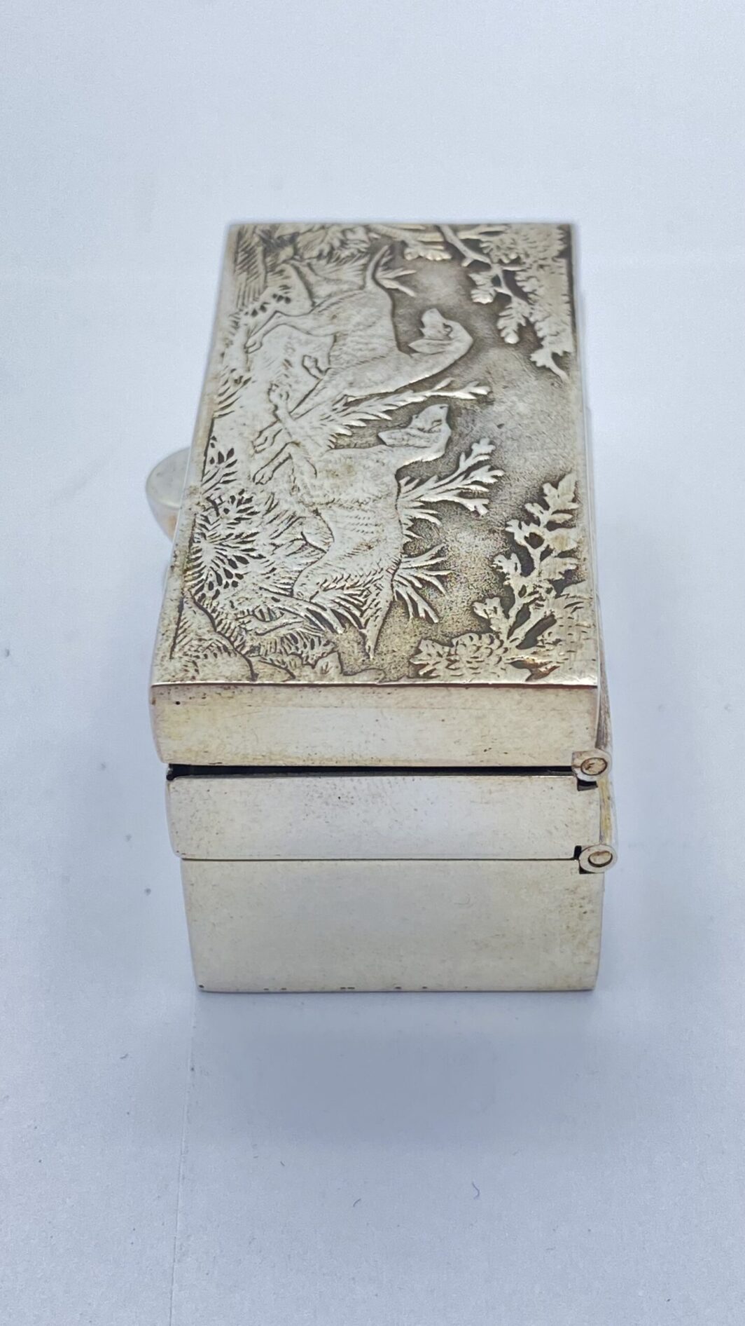 TABACCHIERA DOPPIOFONDO IN ARGENTO. XX sec. - immagine 10