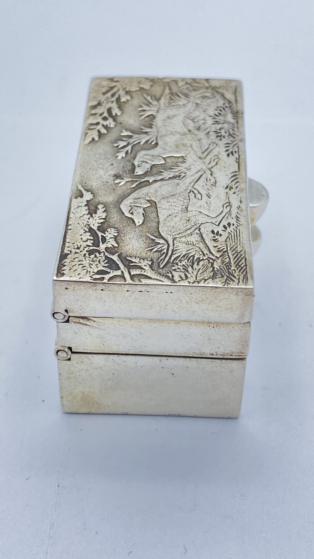 TABACCHIERA DOPPIOFONDO IN ARGENTO. XX sec. - immagine 9