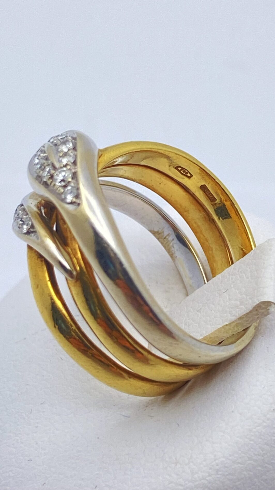 ANELLO IN ORO 18 KT E BRILLANTI; FIRMATO DAMIANI. - immagine 6