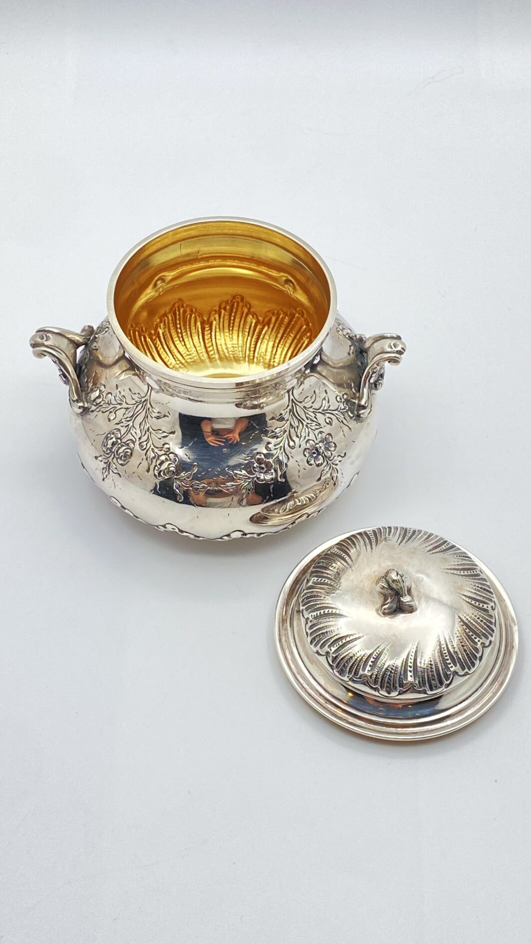 ZUCCHERIERA IN ARGENTO. FRANCIA 1860 CIRCA. - immagine 21