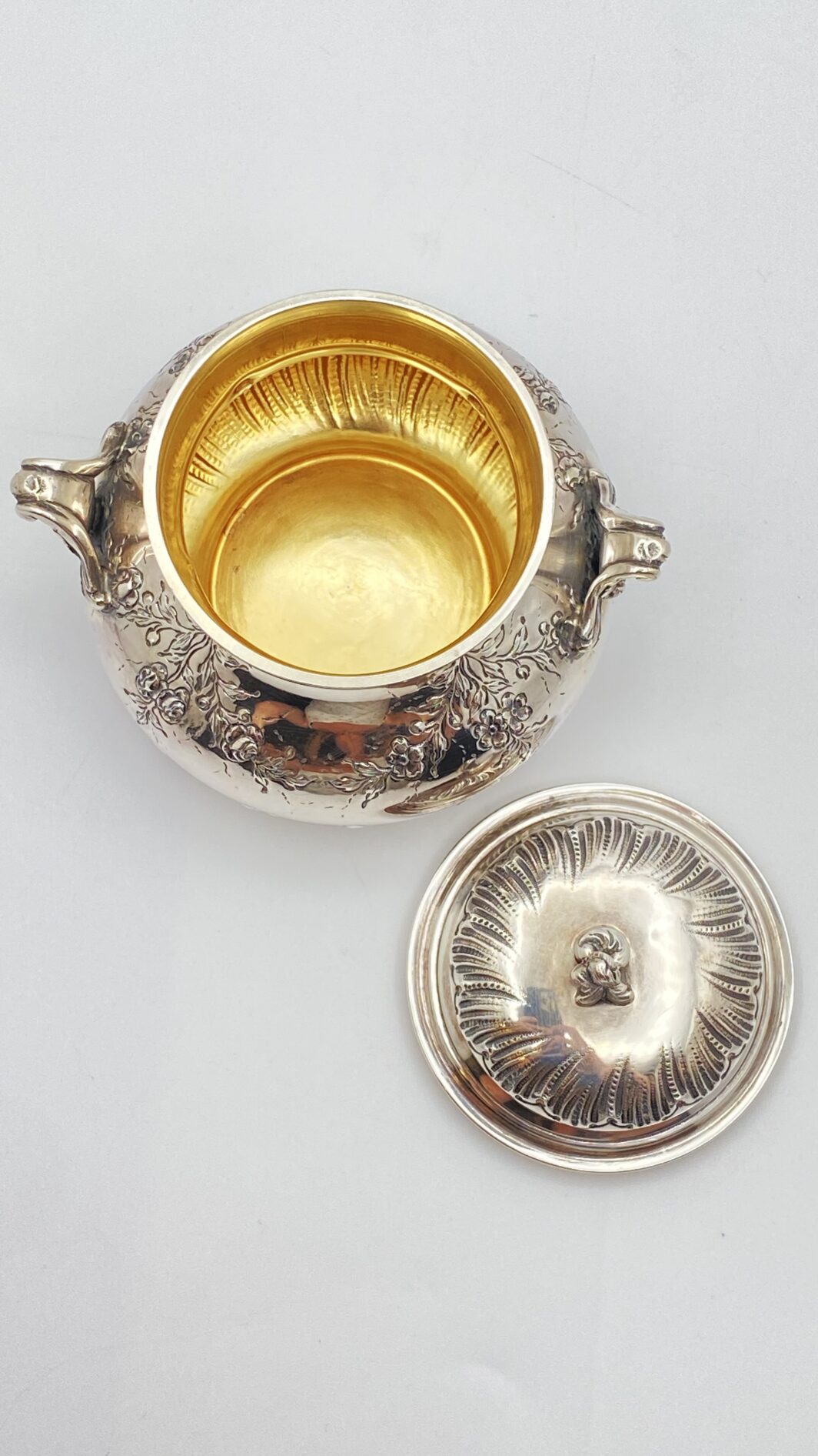 ZUCCHERIERA IN ARGENTO. FRANCIA 1860 CIRCA. - immagine 20