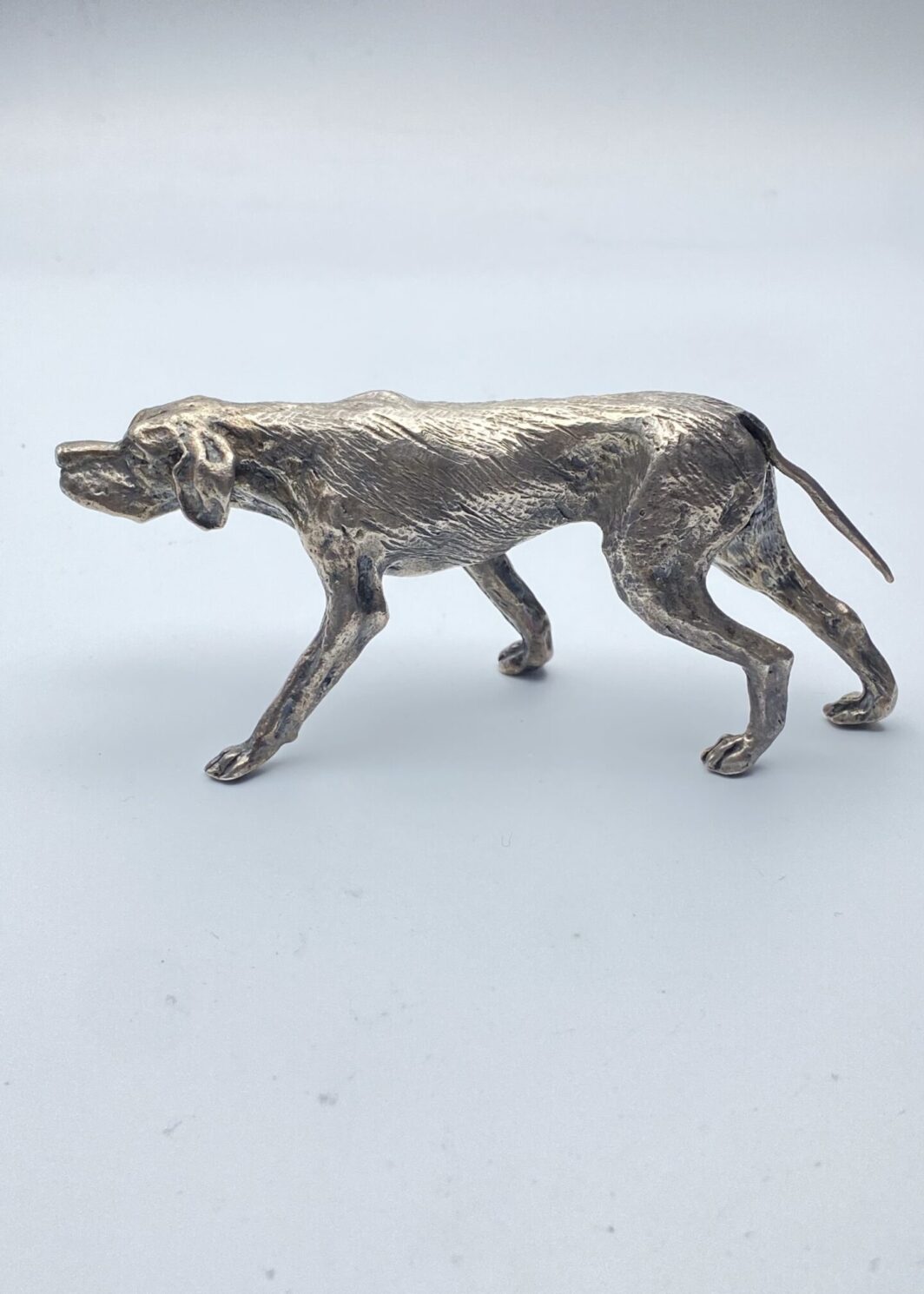 CANE DA CACCIA IN ARGENTO. XX sec.