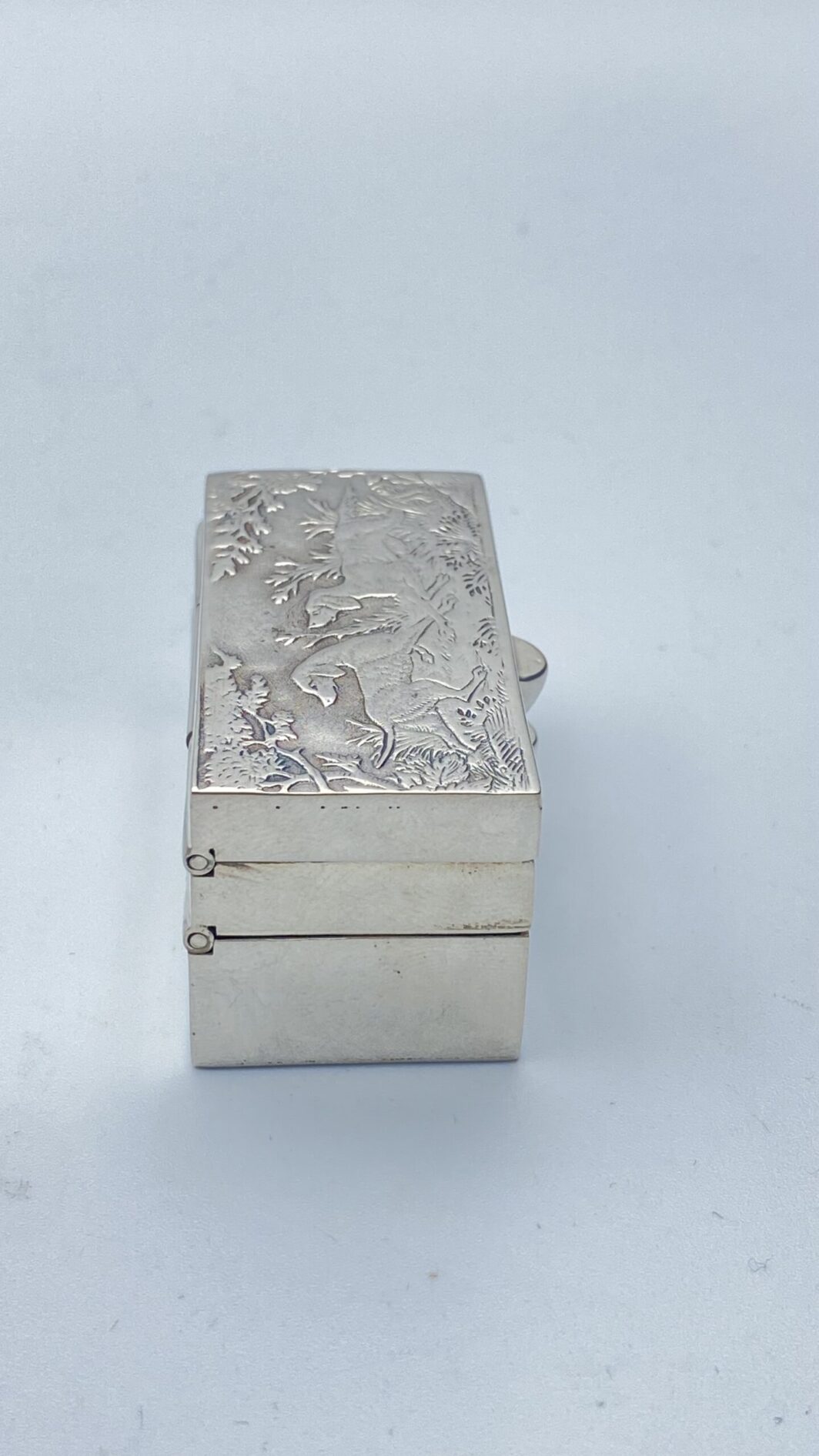 TABACCHIERA DOPPIOFONDO IN ARGENTO. XX sec. - immagine 16