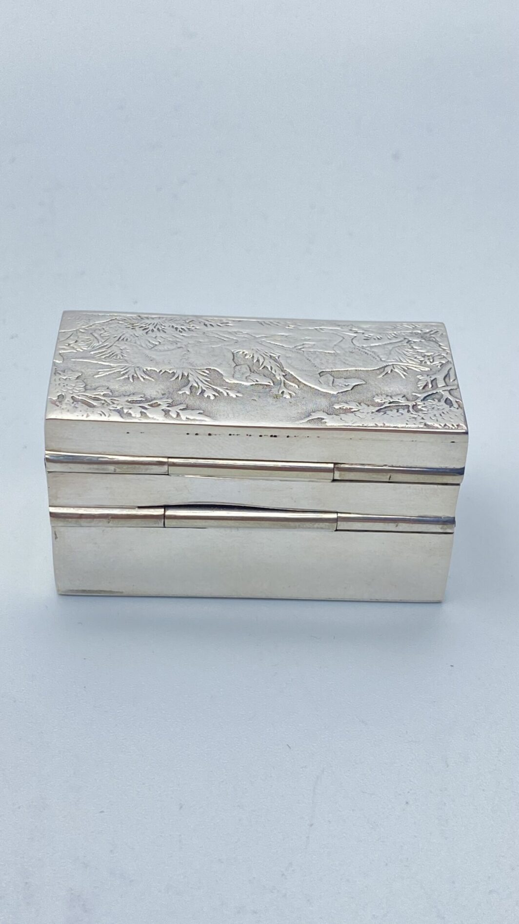TABACCHIERA DOPPIOFONDO IN ARGENTO. XX sec. - immagine 15