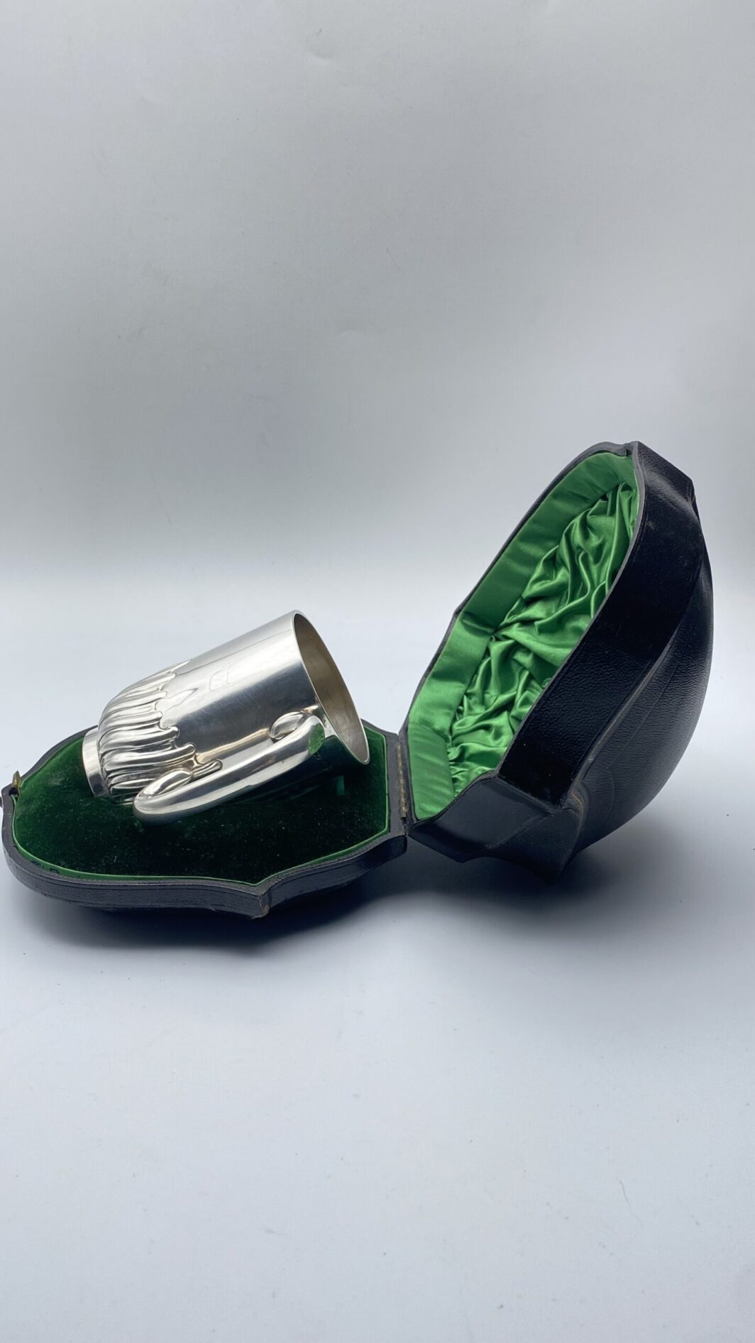 BOCCALE IN ARGENTO CON CUSTODIA ORIGINALE. ANNO 1895 - immagine 3