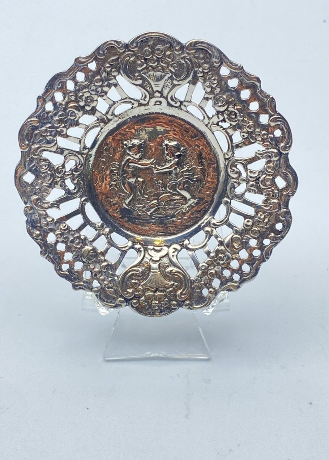 PIATTINO IN ARGENTO ITALIANO, XIX sec.
