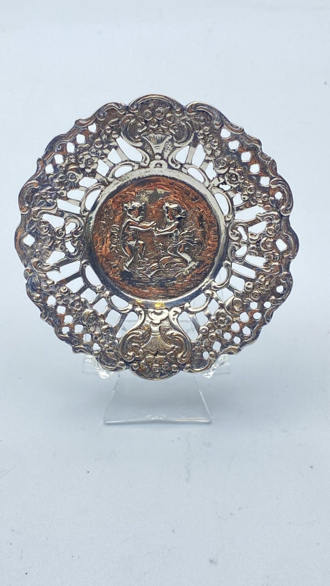 PIATTINO IN ARGENTO ITALIANO, XIX sec.