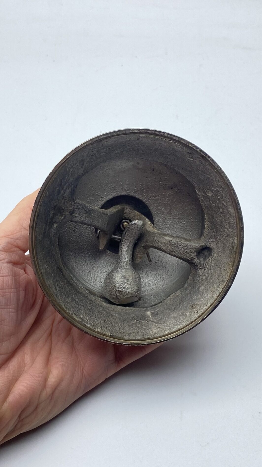 CAMPANELLO IN METALLO ARGENTATO. FINE XIX sec. - immagine 4