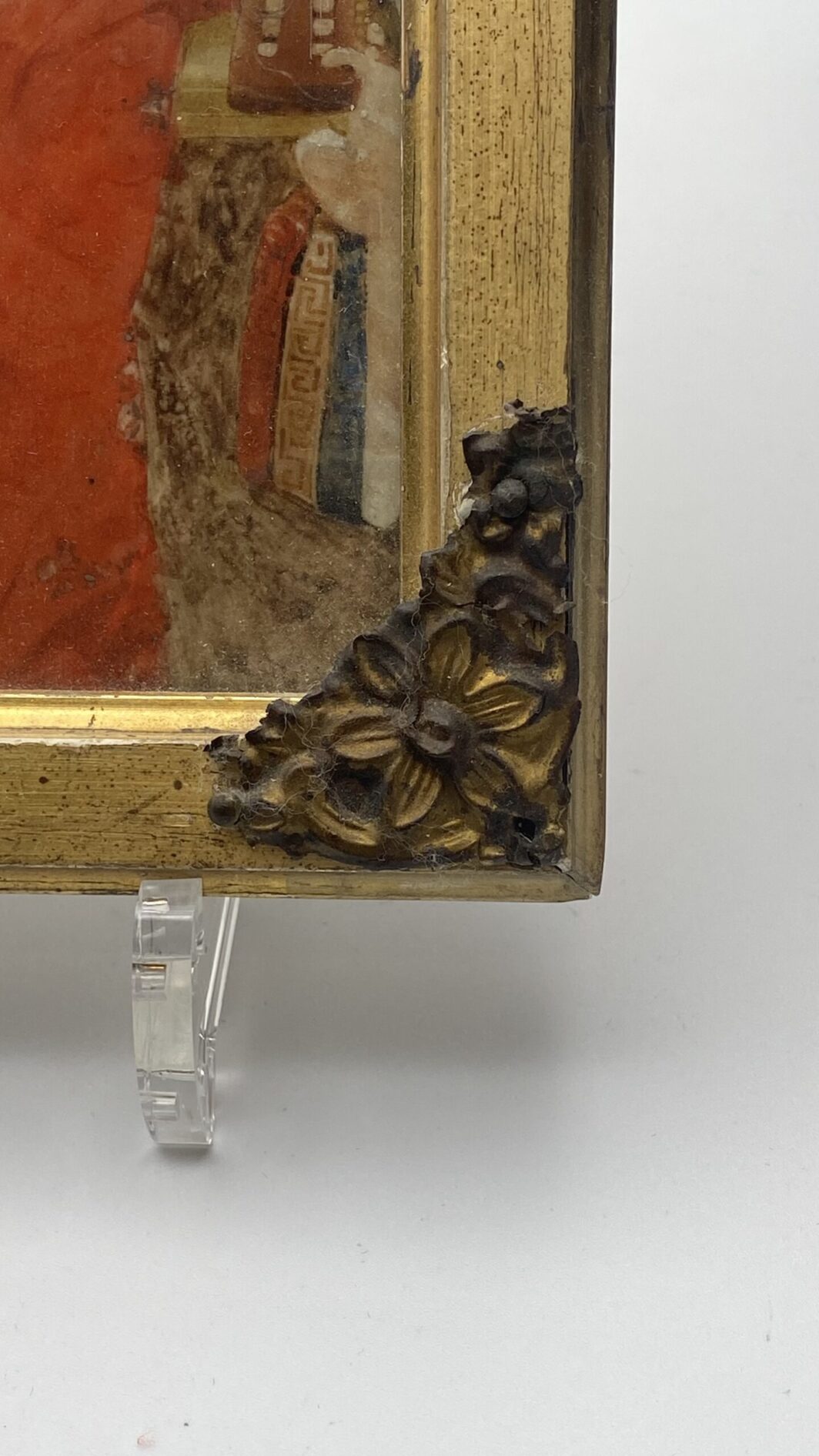 RITRATTO DI UNA GIOVANE REGINA VITTORIA. MINIATURA SU MATERIALE ORGANICO PREZIOSO. INGHILTERRA XIX sec - immagine 7